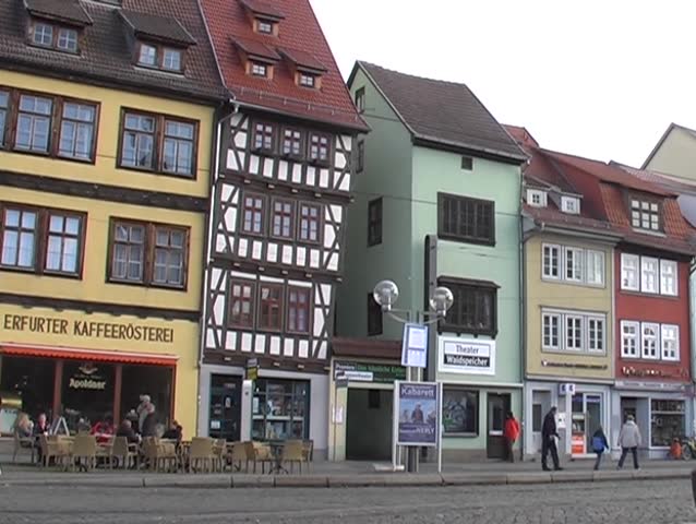 half timbered houses in thuringia - germany