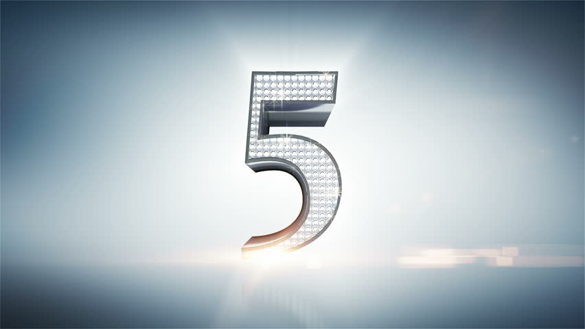 Numbers of the flickering brilliant diamonds with bright flare 