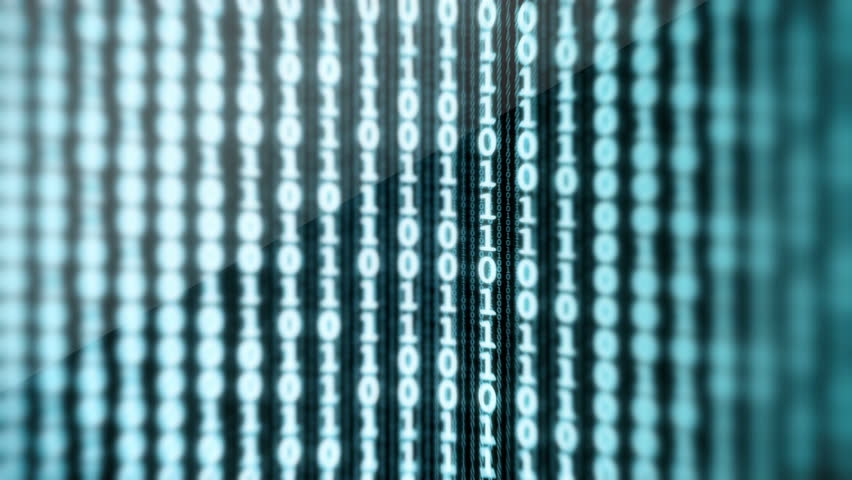 Binary Data Digital Display Loop