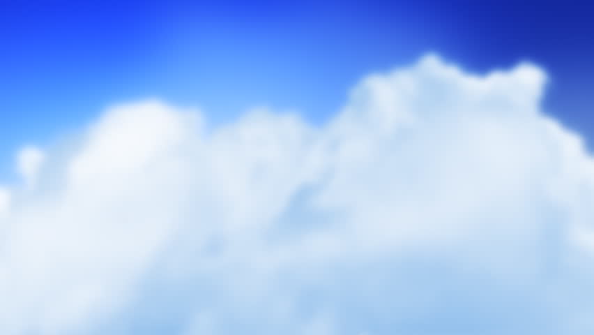 Love Plane in Clouds (Loop). Little plane with LOVE text on the banner, flying through clouds.