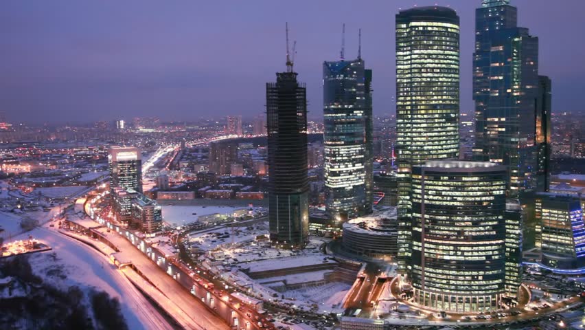 MOSCOW - DEC 5: Moscow International Business Center, Dec 5, 2010, Moscow, Russia. MIBC is expected to become the first zone in Russia to combine business activity, living space and entertainment into one single development. 