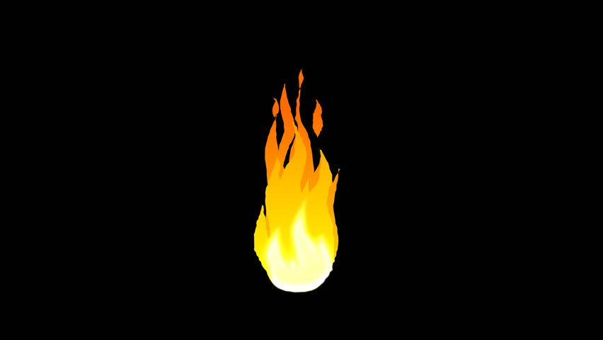 Burning Fire Cartoon Animation Fx Stock Footage Video (100% Royalty ...