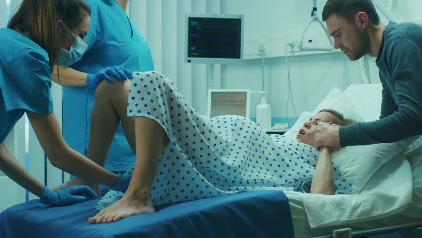 Stock Video Of In The Hospital Woman In Labor 1009293497 Shutterstock