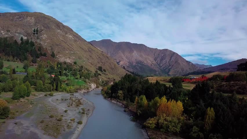 Mountains landscape and road in New Zealand image - Free stock photo ...