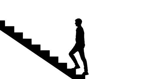 pix Man Walking Up Stairs Animation silhouette man walking stairs on stock