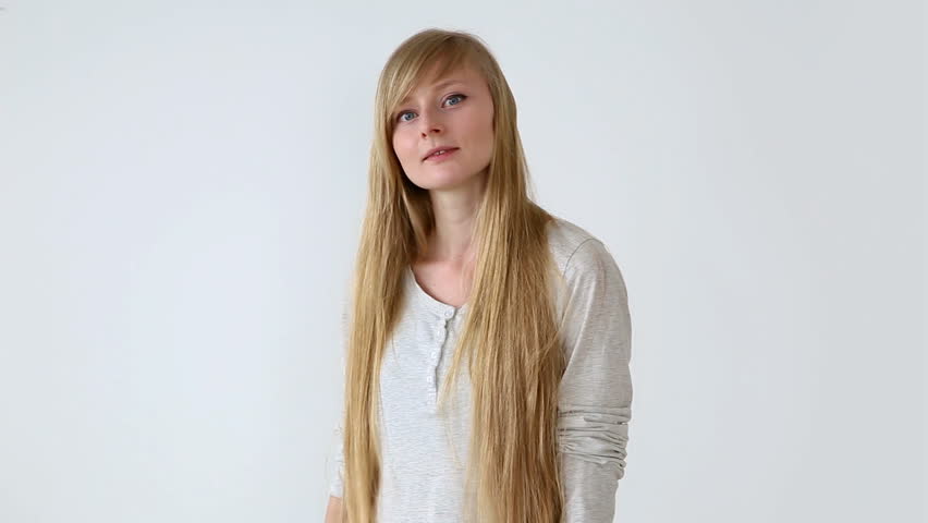 Beautiful Long Haired Girl Of European Stock Footage Video 100