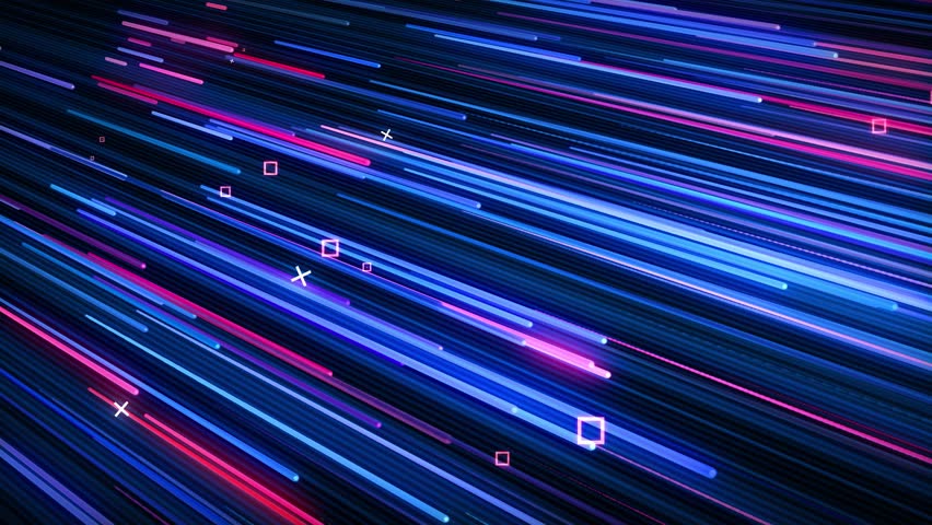 Pink-blue Neon Animated Vj Background Stock Footage Video ...