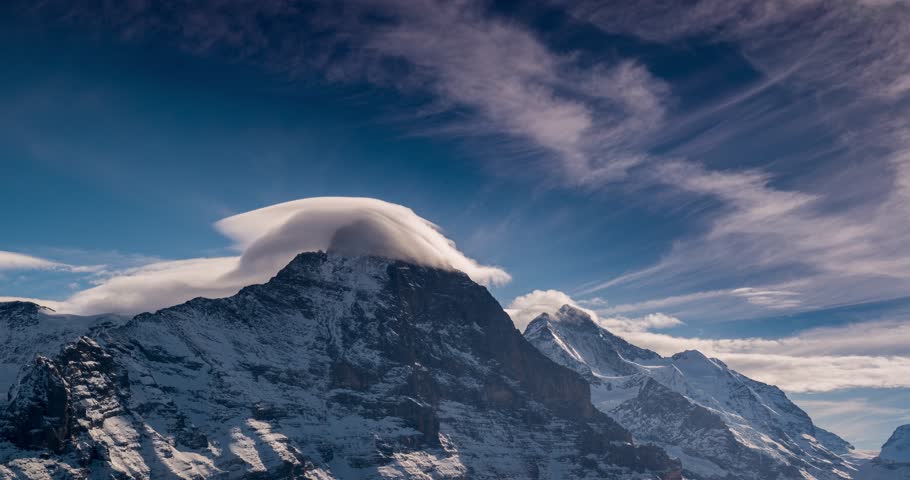 Mountain and Clouds landscape in Switzerland image - Free stock photo ...