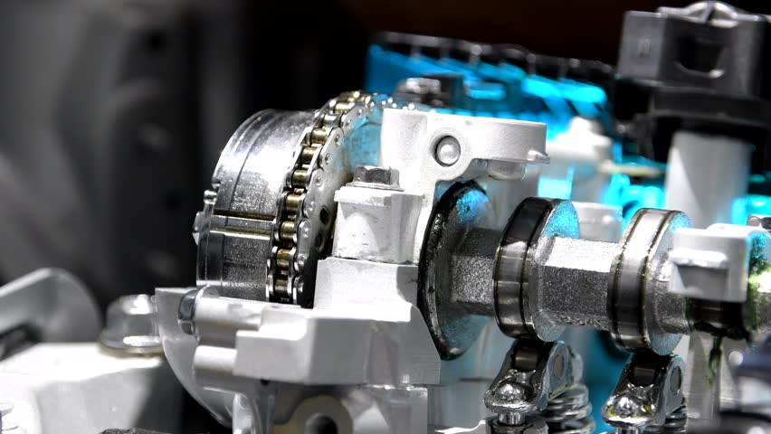 The System of the Engine Stock Footage Video (100% Royalty-free