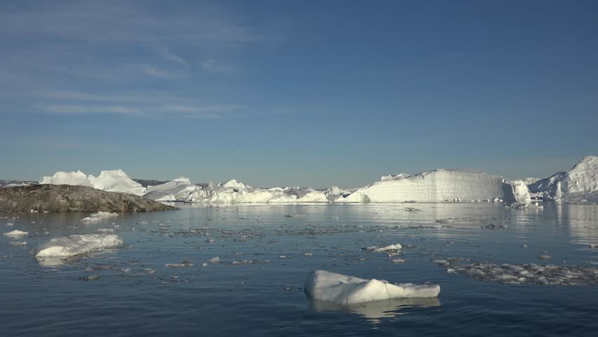 Boat among the Icebergs image - Free stock photo - Public Domain photo ...