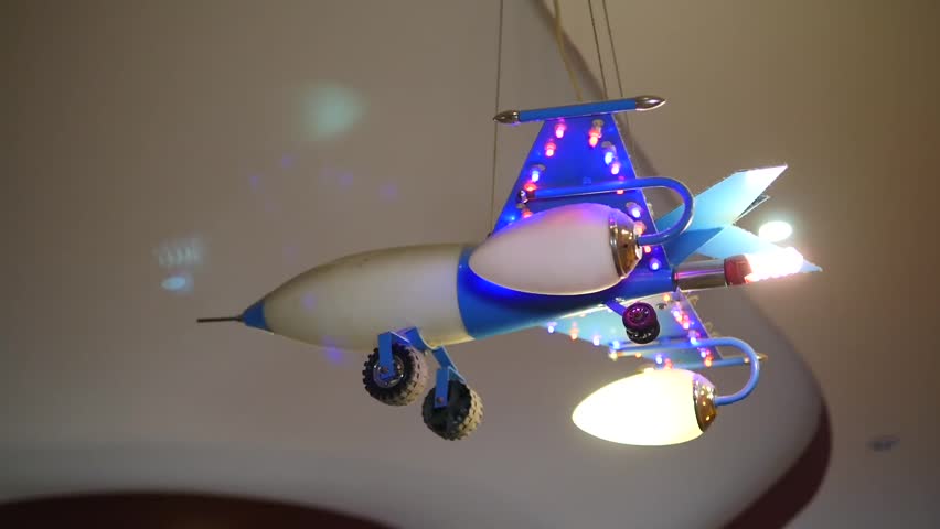 Plane Toy On A Ceiling Stock Footage Video 100 Royalty Free