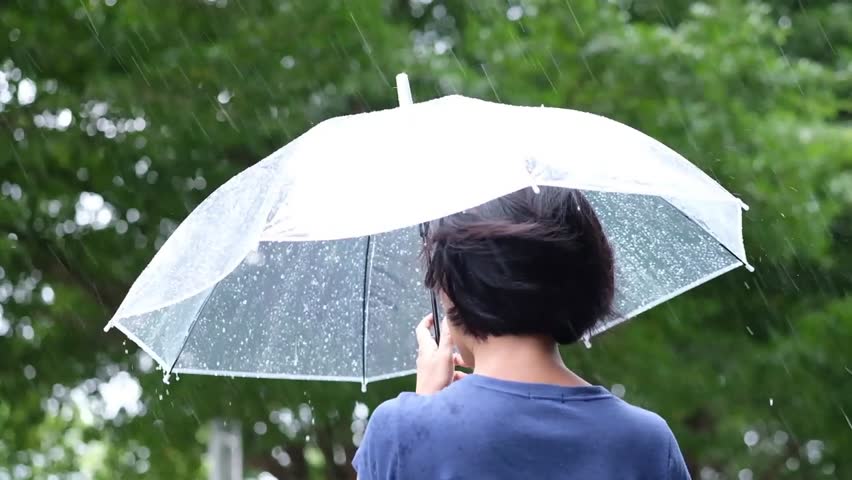 Rain Soaked Umbrella 02 Free Stock Video Footage Download Clips