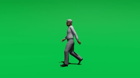 Old Man Walking Green Screen 3d Stock Footage Video (100% Royalty-free)  1018486087 | Shutterstock