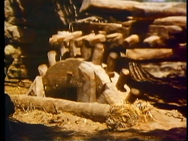 Luxor Egypt 1977 Waterwheel Irrigation Stock Footage Video 100