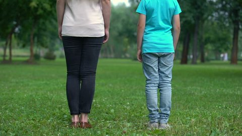 Mother And Son Holding Hands Stock Footage Video 100 Royalty