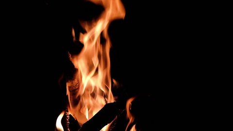 Realistic Fire Flame Close Up Stockvideos Filmmaterial 100