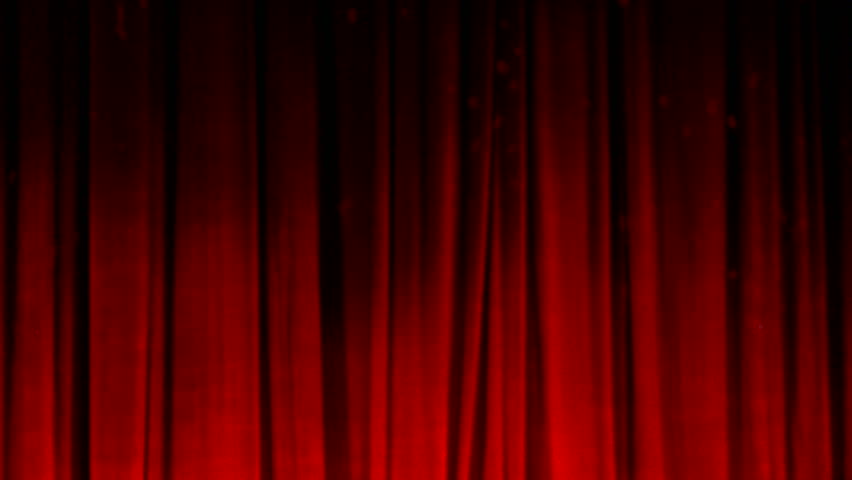Red Velvet Curtain In The Stock Footage Video 100 Royalty Free