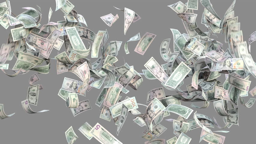 Us Dollar Bills, Animated Money Stock Footage Video (100% Royalty-free