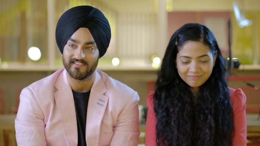 Beautiful Couple In Love Turbaned Stock Footage Video 100