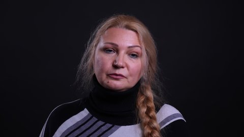 50 Year Old Woman Isolated Stock Video Footage 4k And Hd Video