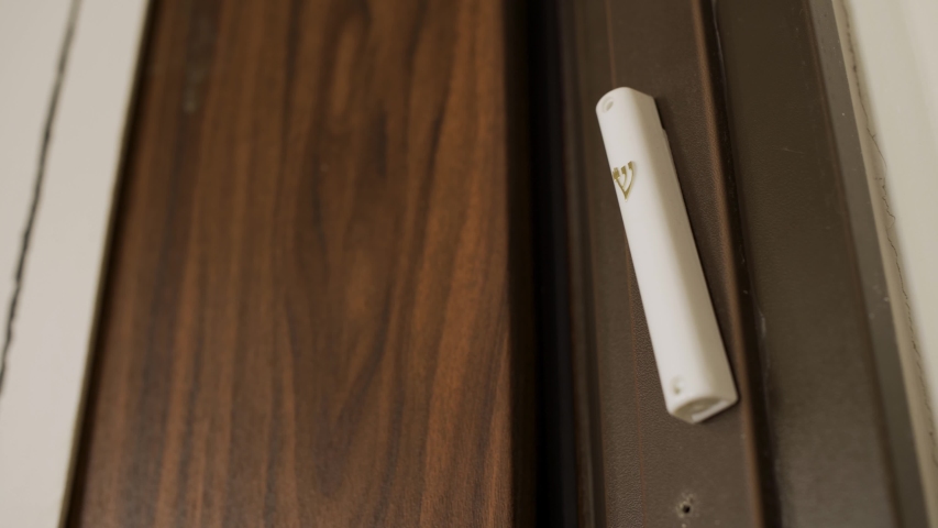 Pan On A Mezuzah On Stock Footage Video 100 Royalty Free