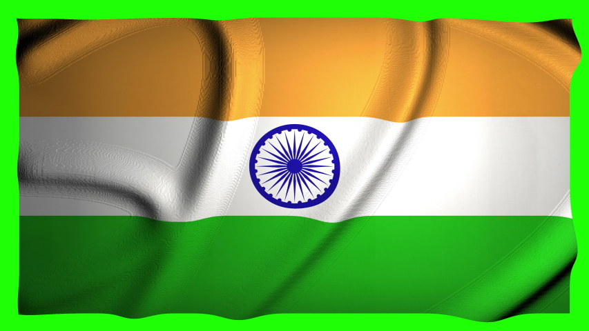 Indian Flag Waving Animation