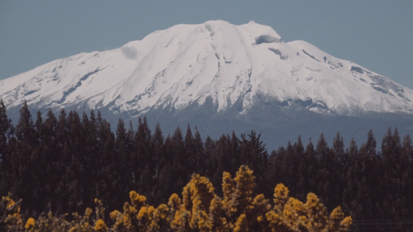Mountain and Volcano with snow-capped in the landscape image - Free ...