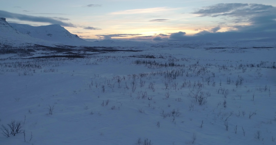 Frozen Snowy Landscape Of The Arctic Circle Image Free Stock Photo 
