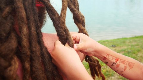 Braid Styles For Kids With Weave Stock Video Footage 4k And Hd