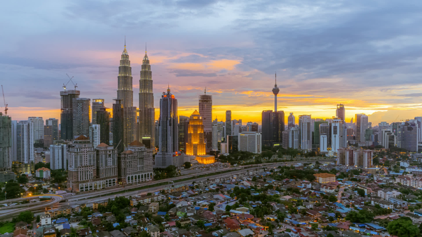 Downtown cityscape of Kuala Lumpur at night in Malaysia image - Free stock photo - Public Domain ...