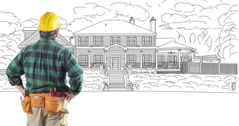 Home Exterior Line Art Stock Video Footage 4k And Hd Video Clips