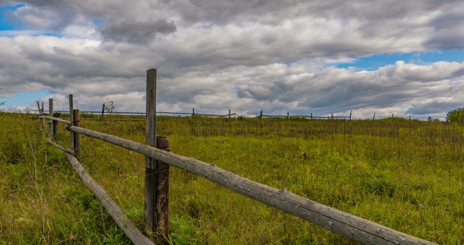 Bales Of Hay Under The Clouds Under The Sky Landscape Image - Free 