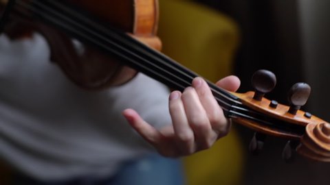 Woman Learning Violin Stock Video Footage 4k And Hd Video Clips