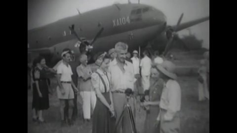 1930s People Sit In Living Stock Footage Video 100