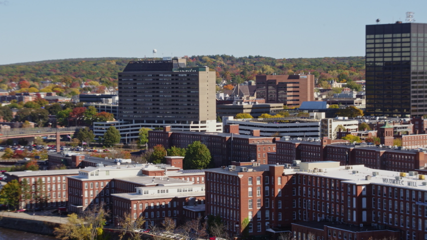 Downtown Buildings and Cityscape in Manchester, New Hampshire image