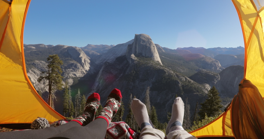 Camping in the Yosemite Valley at Yosemite National Park, California image - Free stock photo ...