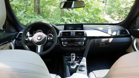 Bucharest Romania July 21 2017 2019 Bmw 3 Series Gt Full Panoramic Roof