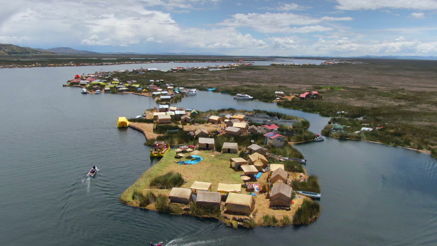 Lake Titicaca and Floating Island in Peru image - Free stock photo ...