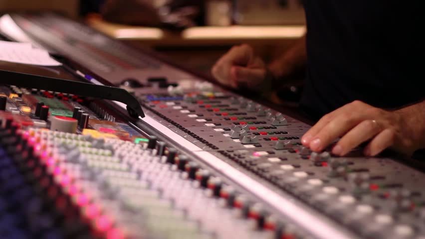 Sound Desk Music Production Stock Footage Video 100 Royalty