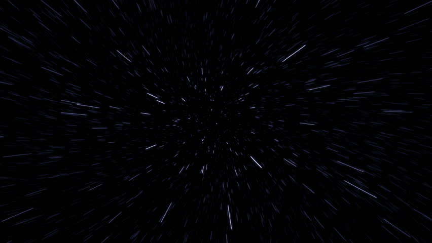 Flying Through Hyper Space With Stars Zooming Past The Camera. This Can ...