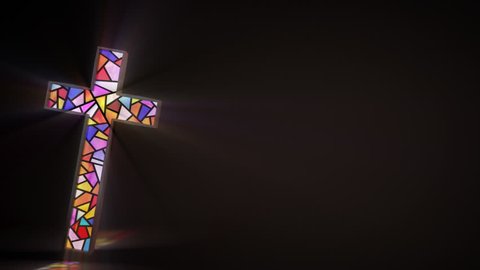 stained glass cross background