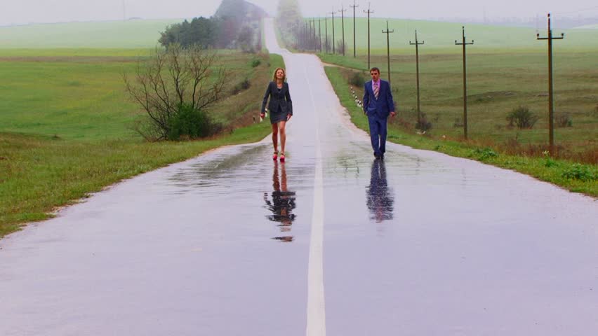 Image result for girl and boy at ends of a road