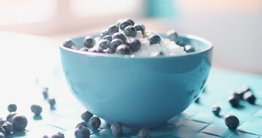 Kitchen Table With Food slow motion 120 fps: healthy breakfast at the kitchen table Kitchen Table With Food slow motion 120 fps: healthy breakfast at the kitchen table