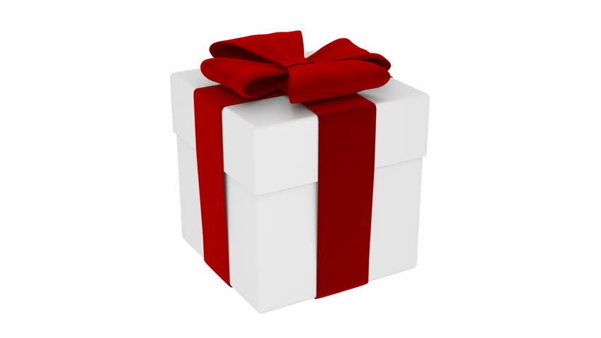 Stock video of gift box 3d animation with alpha | 12167417 | Shutterstock