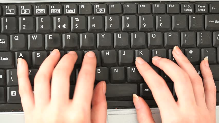 english typing fingers