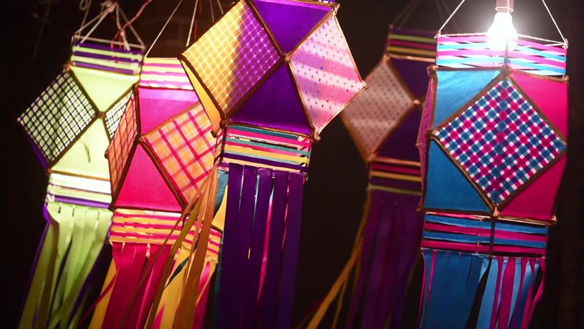 Traditional Lantern For Sale On Occasion Of Diwali Festival In Mumbai ...