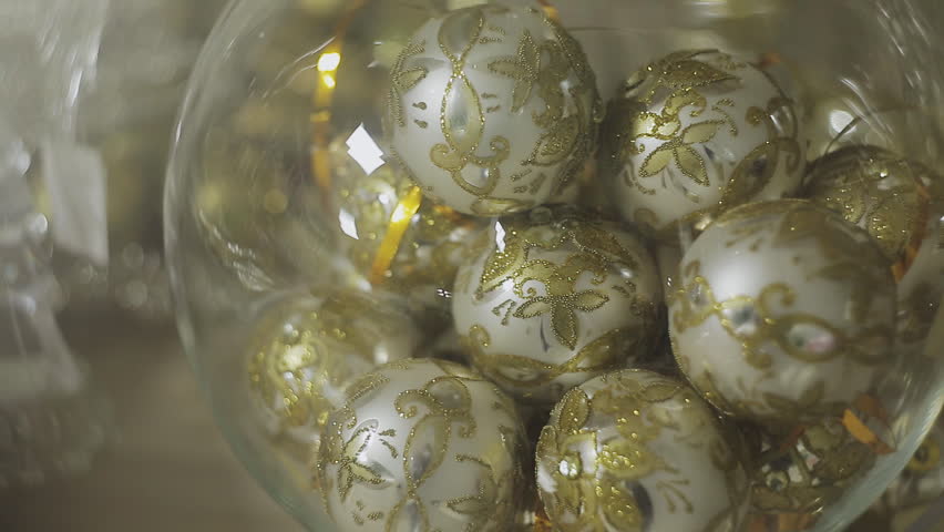 Glass Bowl With Glass Balls