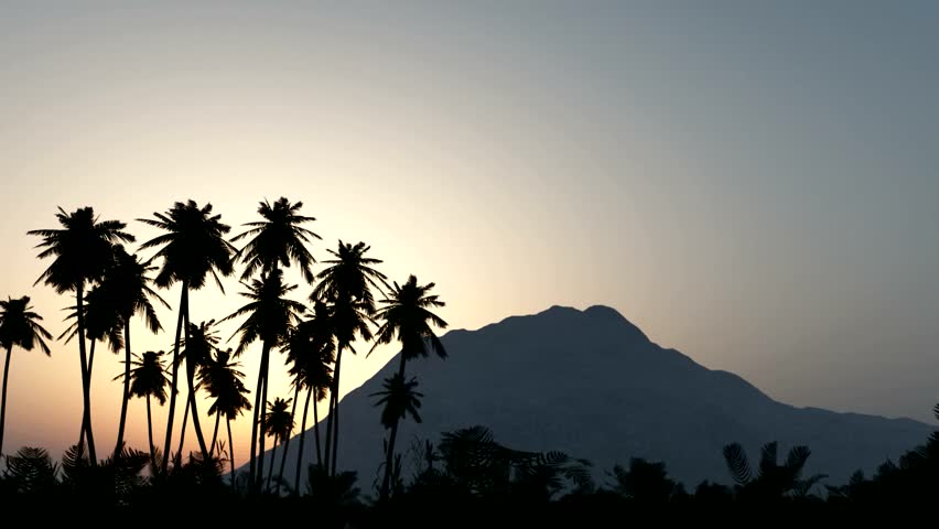mountain jungle sunset piccollage