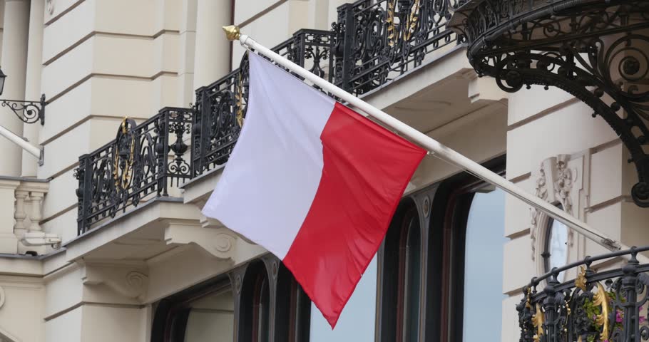 Poland Flag Stock Footage Video | Shutterstock