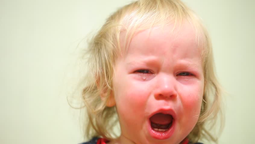 Stock video of video child crying out loud tears | 13553417 | Shutterstock